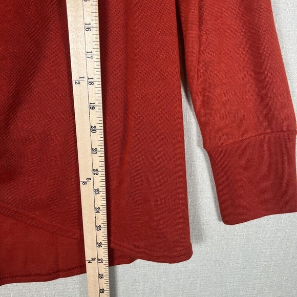 Soft Surroundings Ridley Tunic Top Size Large Petite Cowl Neck Wrap Long Sleeve - Picture 7 of 9